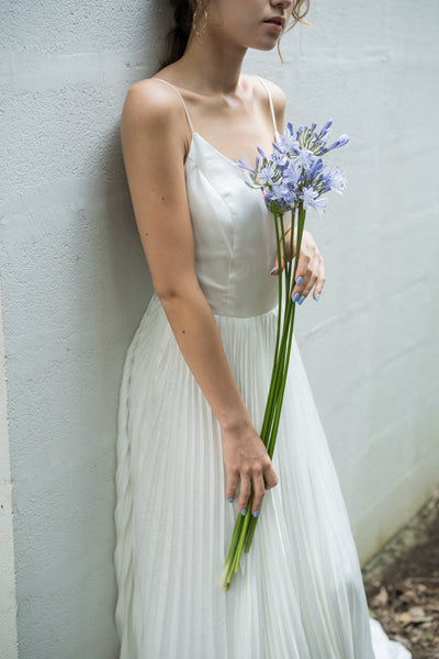 ボレロ付き プリーツ キャミソールドレス(W239)