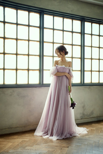 エンパイアライン チュールドレス(W283PU)