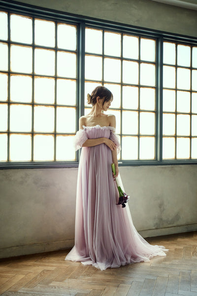 エンパイアライン チュールドレス(W283PU)