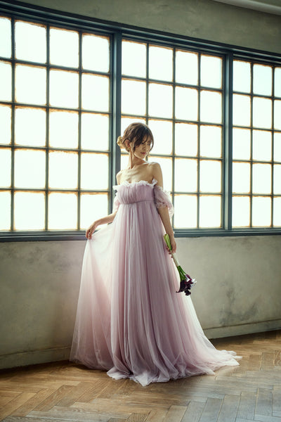 エンパイアライン チュールドレス(W283PU)