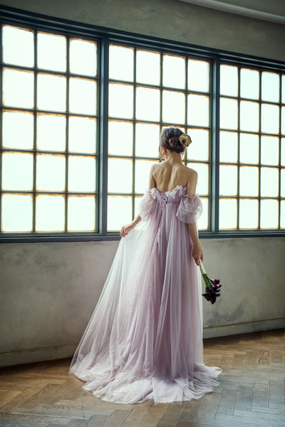 エンパイアライン チュールドレス(W283PU)