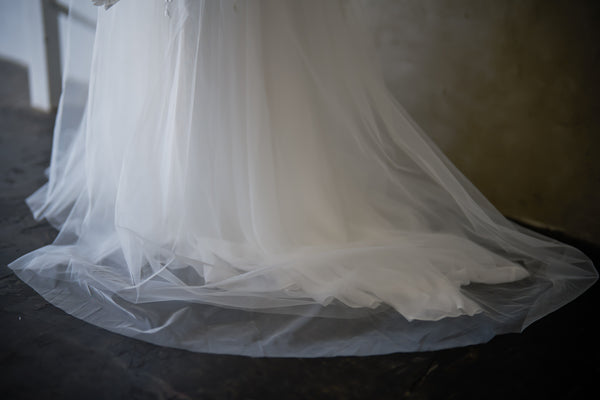 フラワーレース チュール キャミソールドレス(W241)