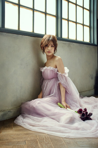 エンパイアライン チュールドレス(W283PU)