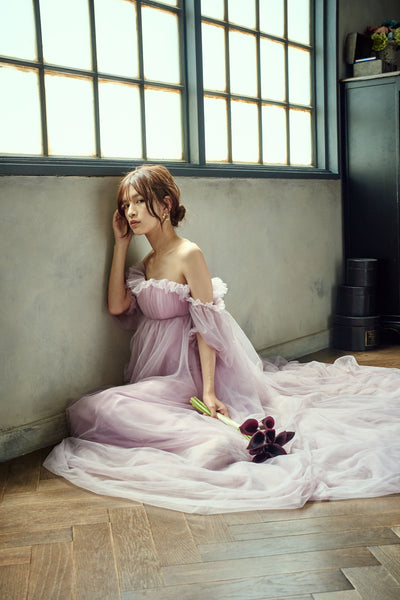 エンパイアライン チュールドレス(W283PU)