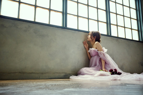 エンパイアライン チュールドレス(W283PU)