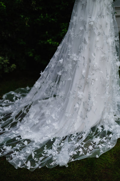 フラワーレース Vネック ノースリーブドレス(W262SI)