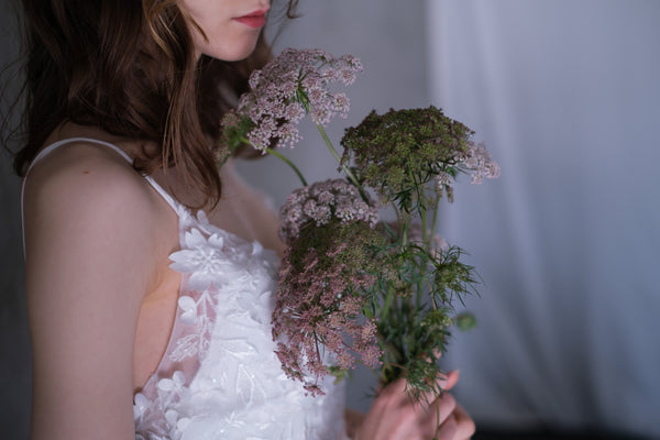 フラワーレース チュール キャミソールドレス(W241)