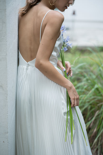 ボレロ付き プリーツ キャミソールドレス(W239)