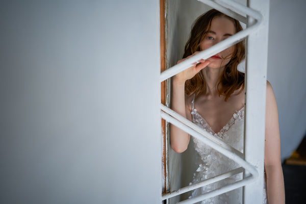 フラワーレース チュール キャミソールドレス(W241)