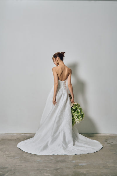 ベアトップ ジャガードドレス(W316)