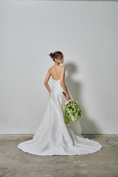 ベアトップ ジャガードドレス(W316)