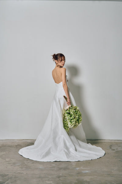 ベアトップ ジャガードドレス(W316)