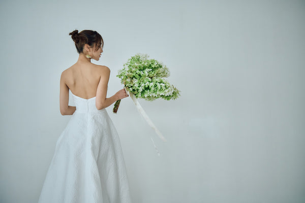 ベアトップ ジャガードドレス(W316)