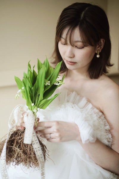 フリル チュールドレス ホワイト(W347WH)