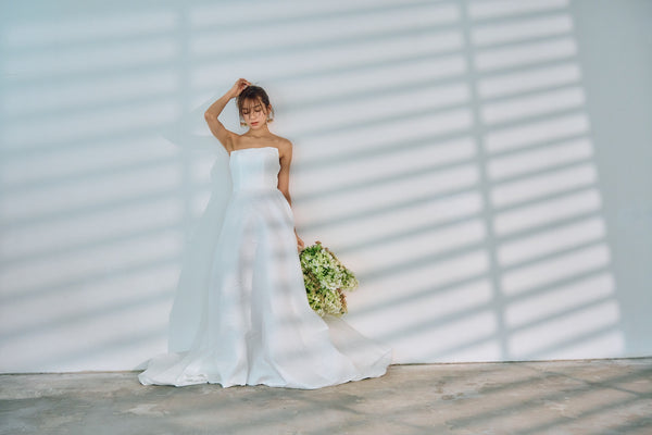 ベアトップ ジャガードドレス(W316)