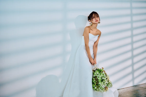 ベアトップ ジャガードドレス(W316)