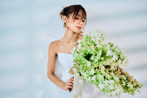 ベアトップ ジャガードドレス(W316)