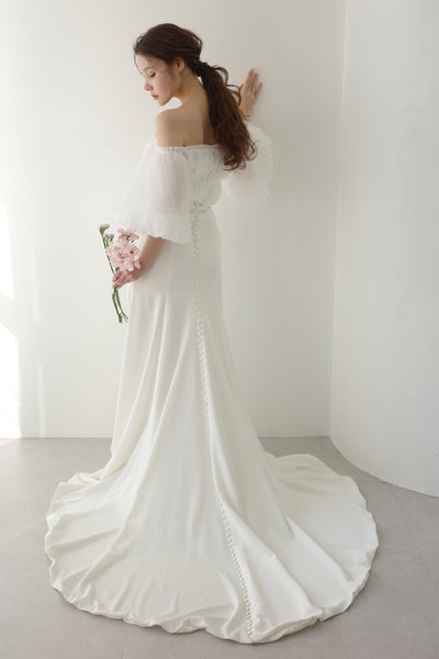 パフスリーブ シフォントップス(W270)