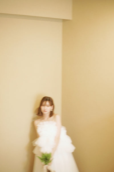 フリル チュールドレス ホワイト(W347WH)