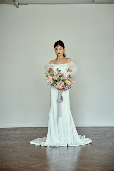 ロングスリーブ ソフトマーメイドドレス(W276)