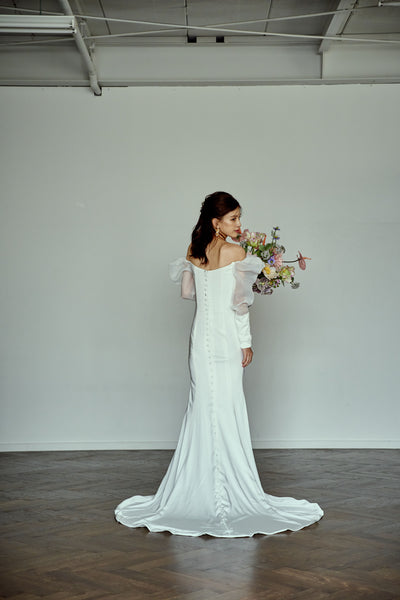 ロングスリーブ ソフトマーメイドドレス(W276)