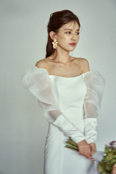 ロングスリーブ ソフトマーメイドドレス(W276)