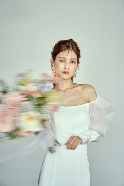 ロングスリーブ ソフトマーメイドドレス(W276)