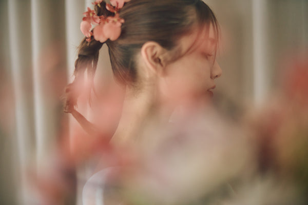 フレンチスリーブ 刺繍 Aラインドレス(W315)