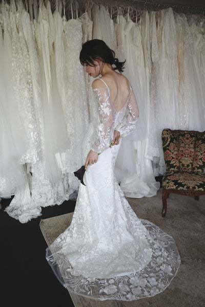 2way 花柄レース オフショルダードレス(W309WH)