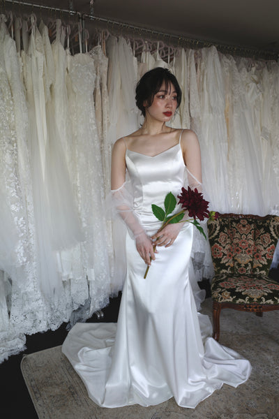 2way ロングスリーブ キャミソールドレス(W310)