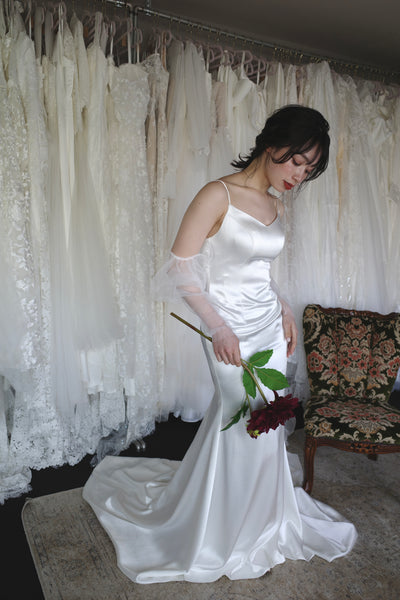 2way ロングスリーブ キャミソールドレス(W310)