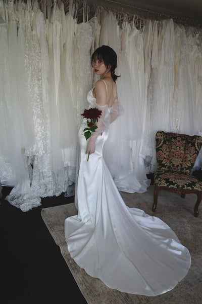 2way ロングスリーブ キャミソールドレス(W310)