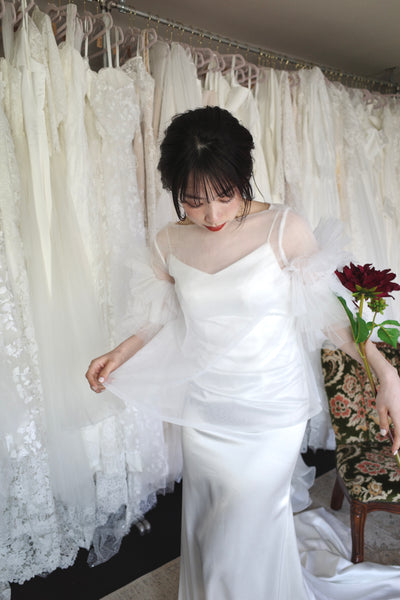 フリルスリーブ トップス(W308)