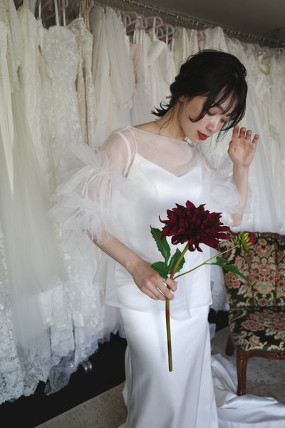 フリルスリーブ トップス(W308)