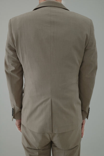 スリーピース メンズスーツ タキシード ライトベージュ (M01)