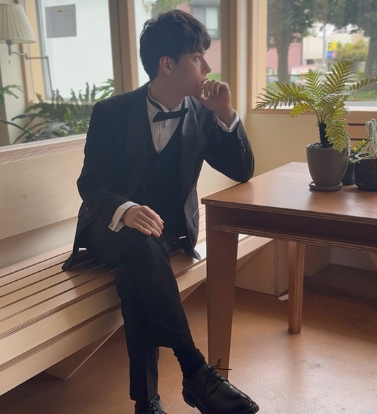 スリーピース メンズスーツ タキシード フォーマルブラック(M20)