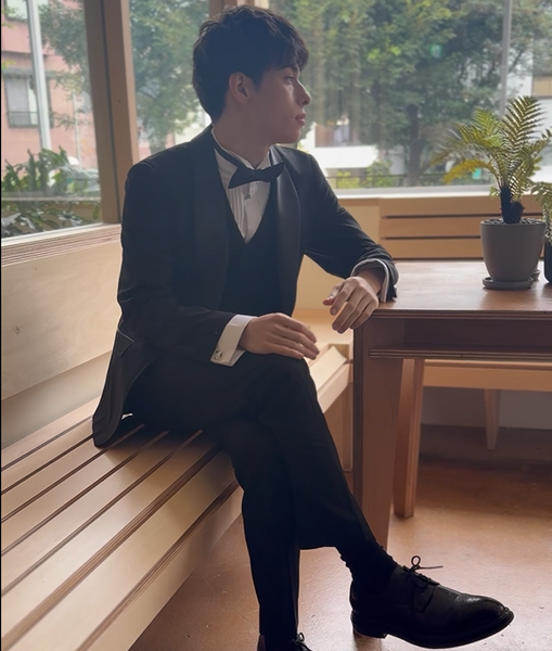 スリーピース メンズスーツ タキシード フォーマルブラック(M20)