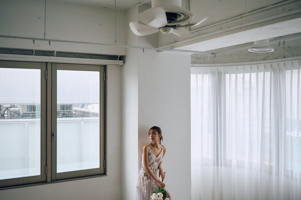 2way 刺繍レース チュール レイヤードドレス(W311)