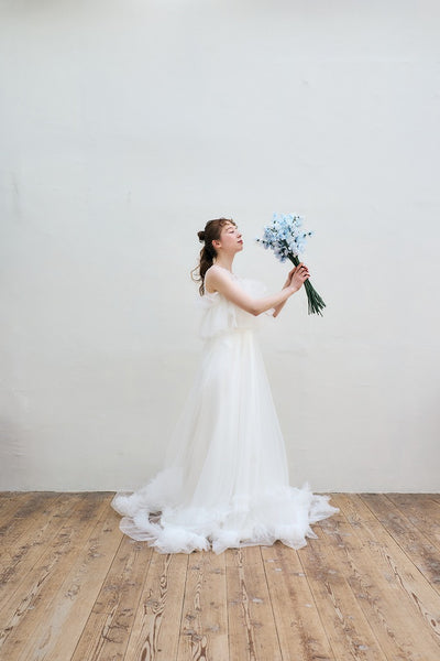 2way フリル ノースリーブ レイヤードドレス(W346)