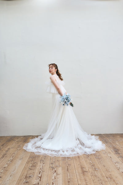 2way フリル ノースリーブ レイヤードドレス(W346)