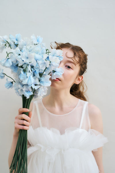 2way フリル ノースリーブ レイヤードドレス(W346)