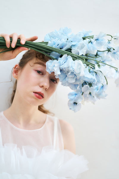 2way フリル ノースリーブ レイヤードドレス(W346)