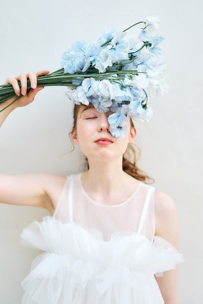 2way フリル ノースリーブ レイヤードドレス(W346)