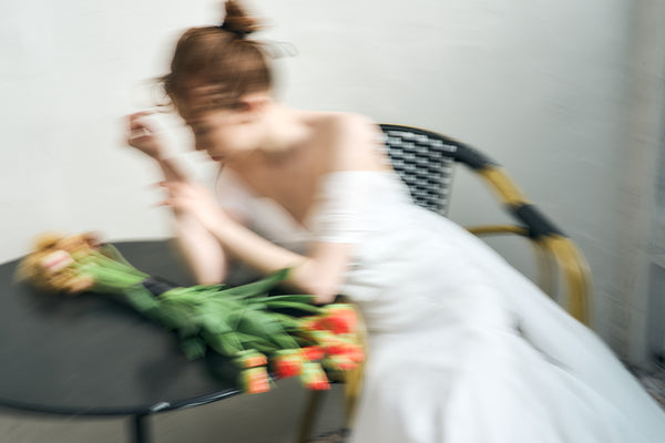 2way バックトレーン オフショルダー ソフトマーメイドドレス(W344)