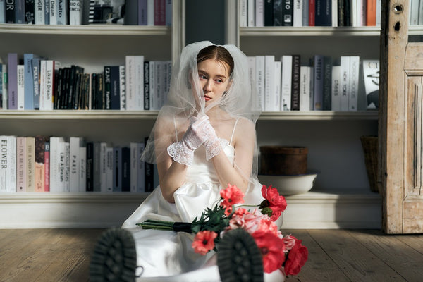 ミカド風 サテン スパゲッティストラップ コクーンドレス(W345)