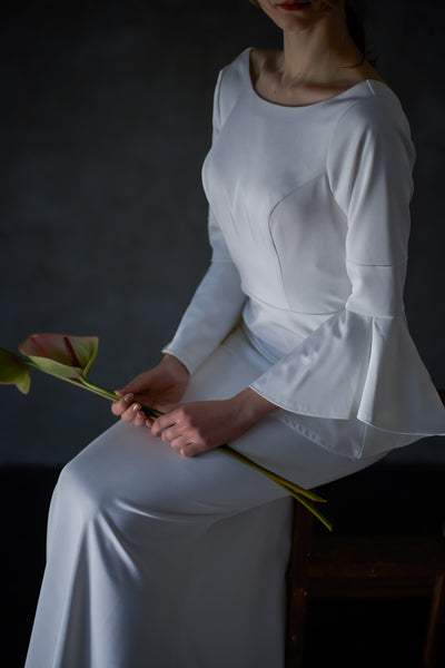 アンブレラスリーブ バックVドレス(W250)