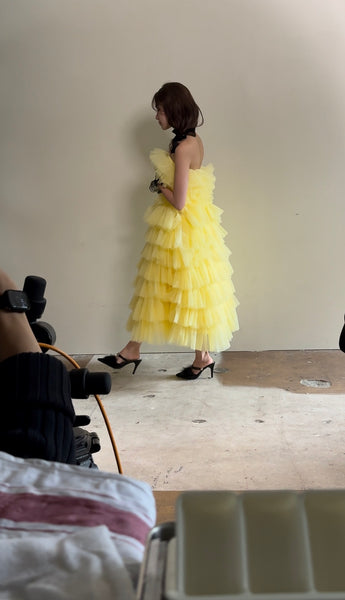 フリル ティアードドレス(W369)