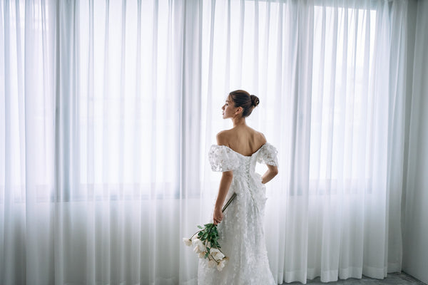 2way 総レース パフスリーブドレス(W295)