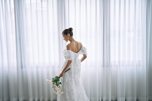 2way 総レース パフスリーブドレス(W295)