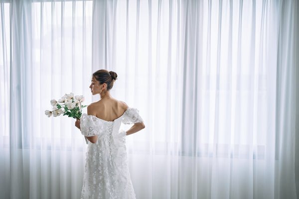 2way 総レース パフスリーブドレス(W295)